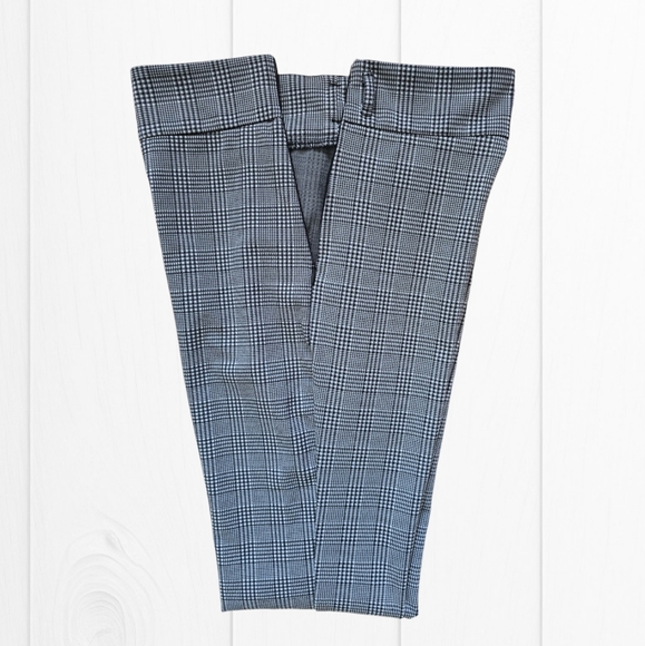Forever 21 Women's Grey Checked/Houndstooth Print High Waist Skinny Pants - Picture 12 of 16